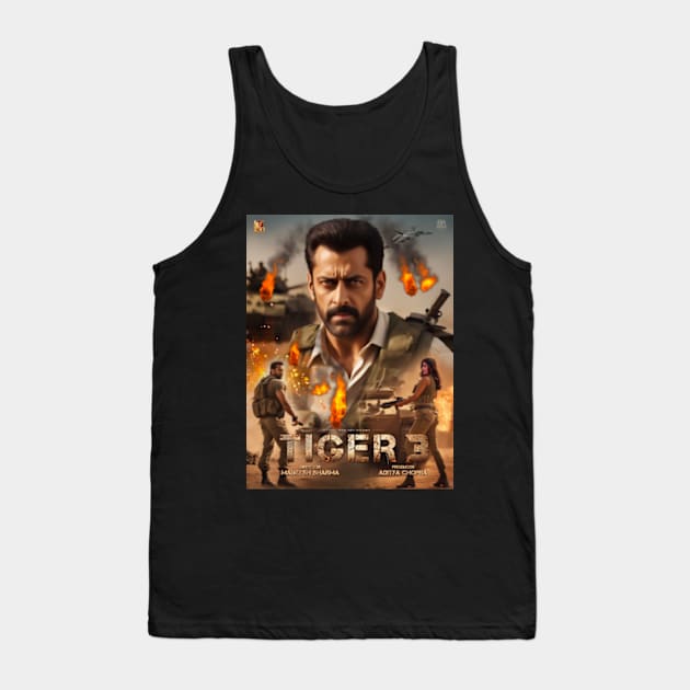 Tiger 3 Tank Top by SAN ART STUDIO 